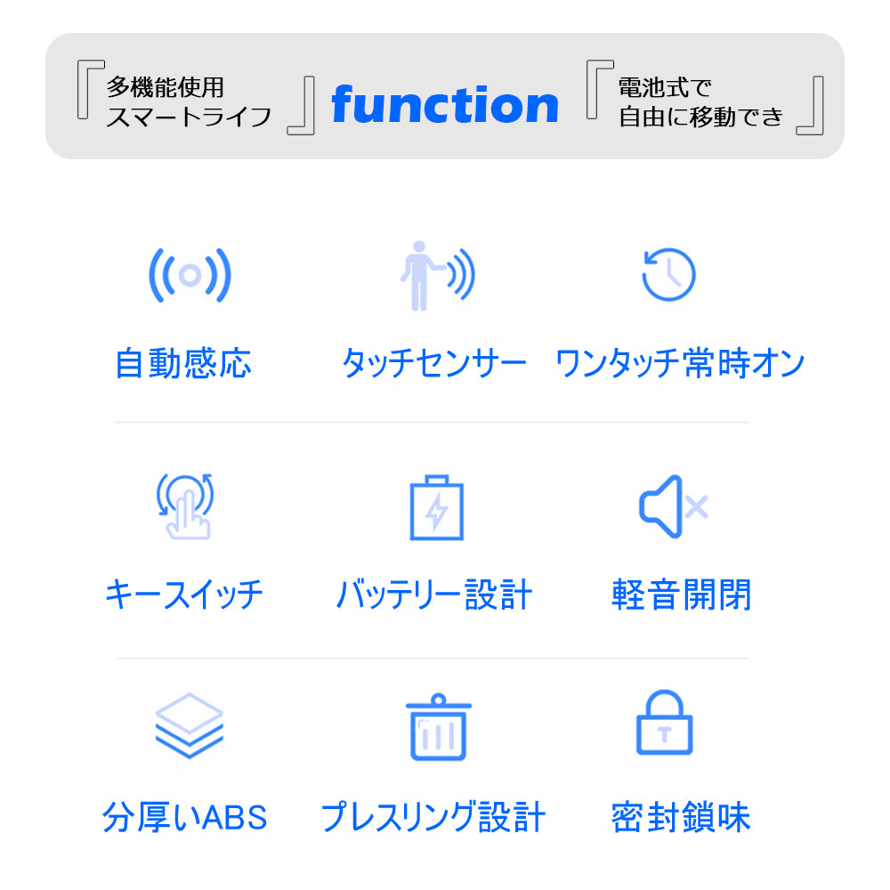 高感度センサー付き自動開閉ゴミ箱｜キッチンに最適！おしゃれ＆ニオイ漏れ防止設計