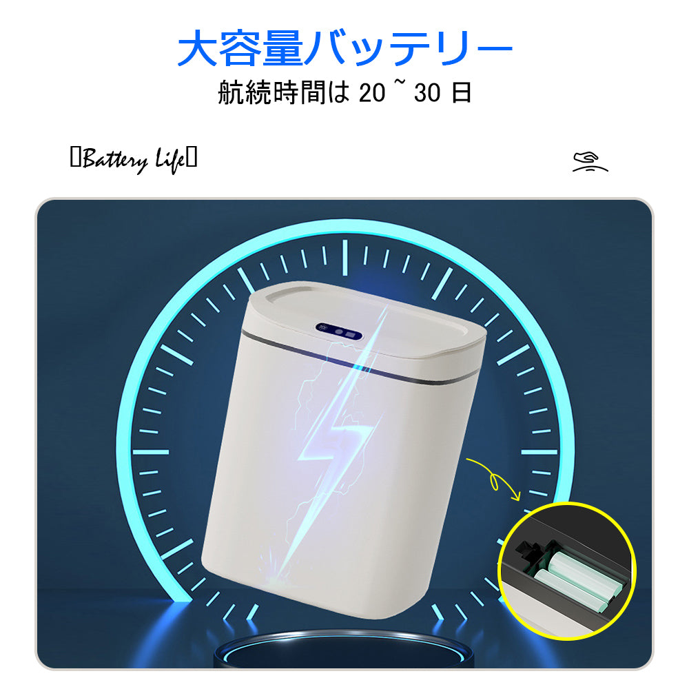 高感度センサー付き自動開閉ゴミ箱｜キッチンに最適！おしゃれ＆ニオイ漏れ防止設計